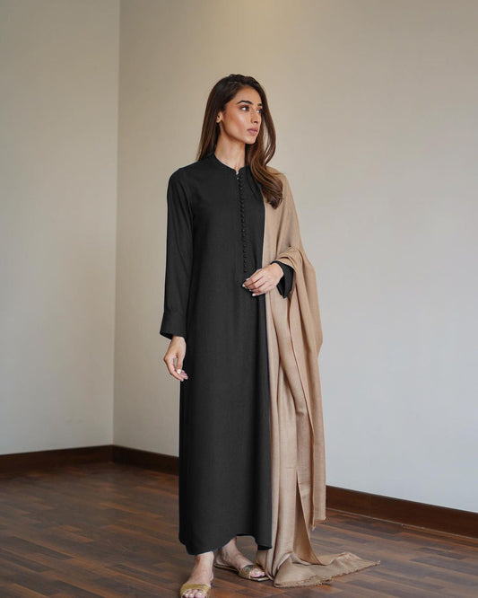 Errabelly Black Silk Luxe Co-Ord Set | Contemporary Chic Ensemble