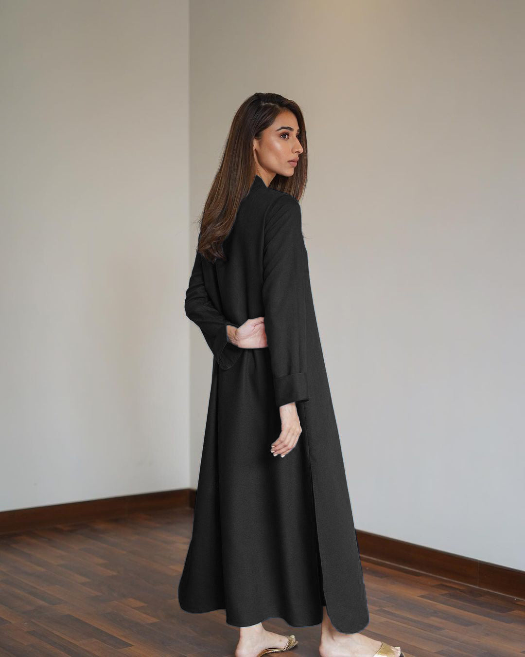 Errabelly Black Silk Luxe Co-Ord Set | Contemporary Chic Ensemble