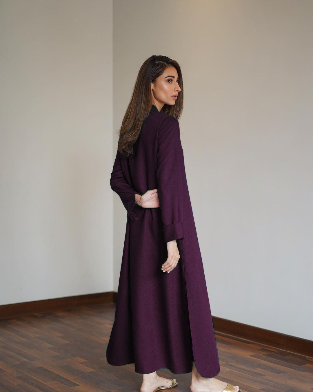 Errabelly Deep Purple Silk Luxe Co-Ord Set | Contemporary Chic Ensemble