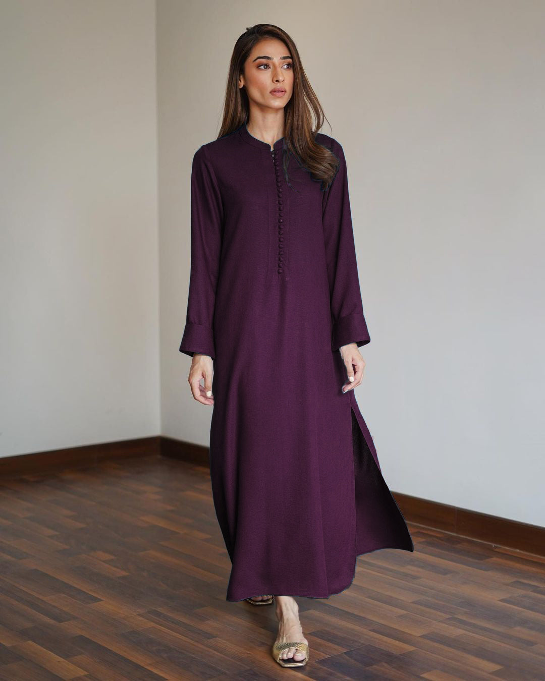 Errabelly Deep Purple Silk Luxe Co-Ord Set | Contemporary Chic Ensemble