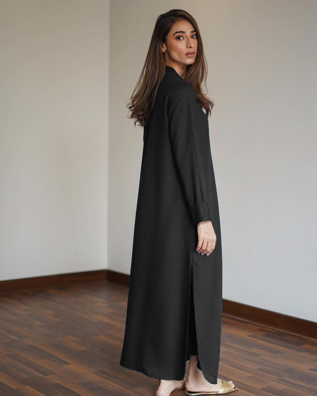Errabelly Black Silk Luxe Co-Ord Set | Contemporary Chic Ensemble
