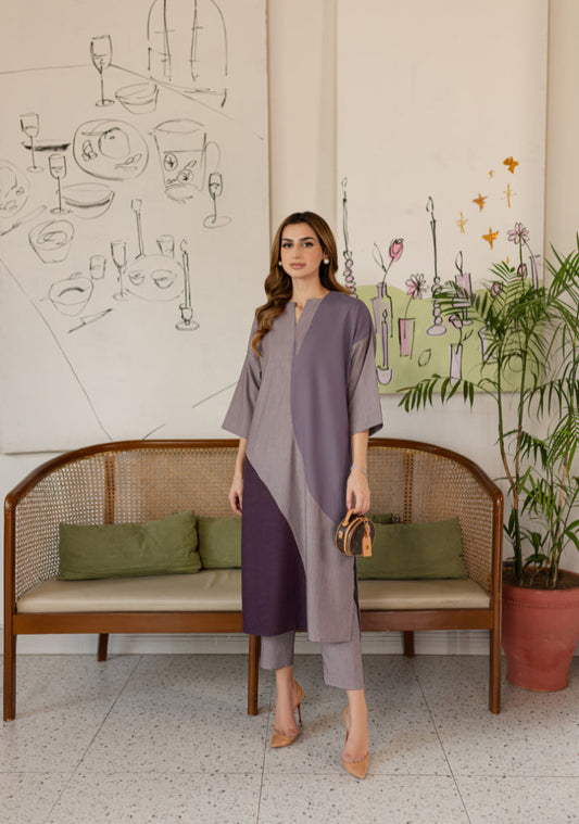 Viscose Laidback Shades Of Pink Coord set-